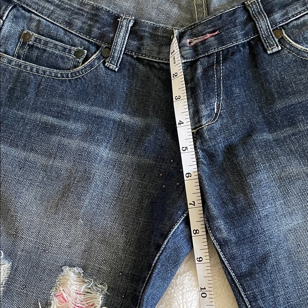 Distressed Blue Jeans - Picture 8 of 11